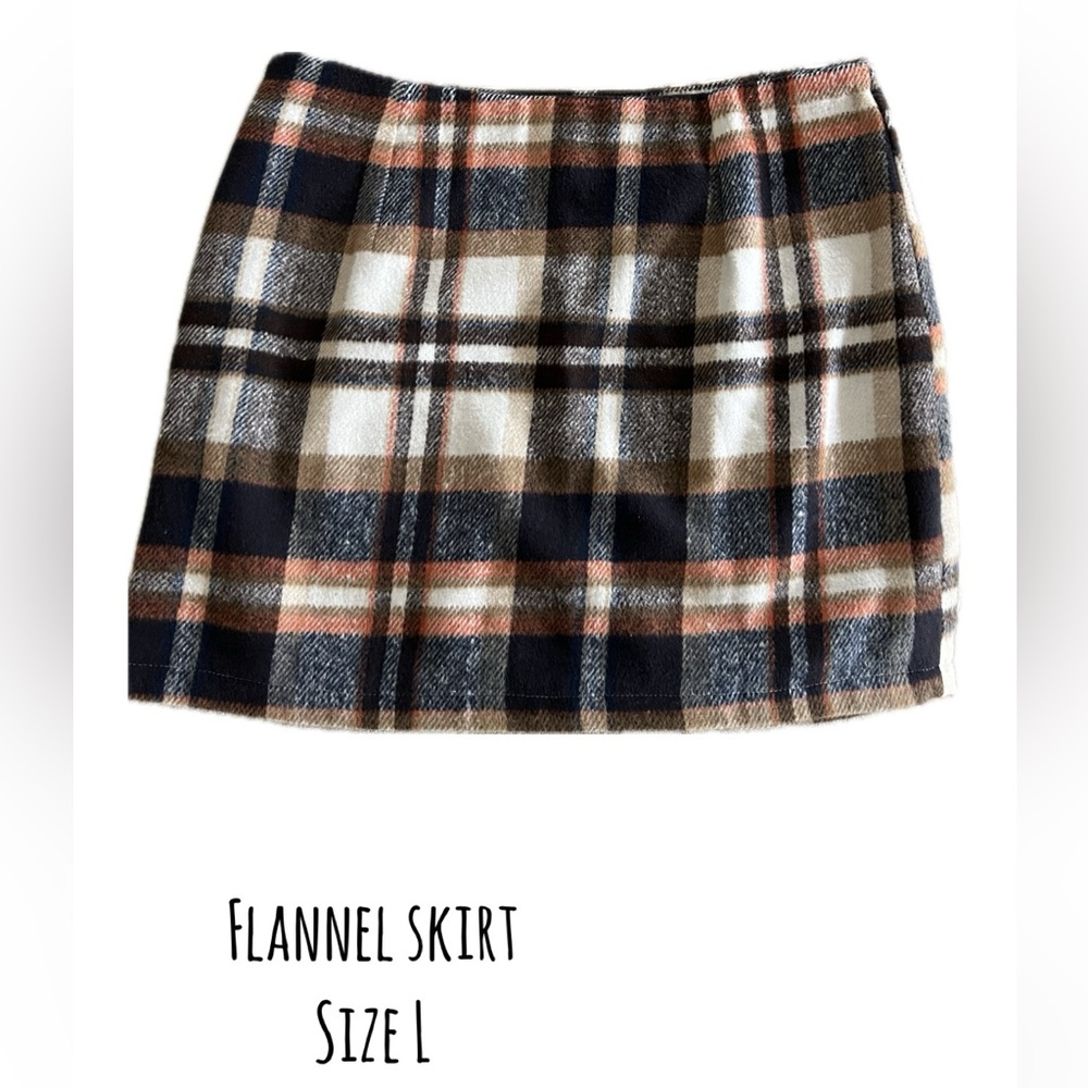 Plaid Flannel Skirt